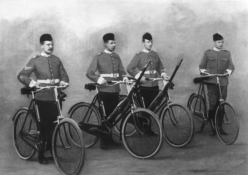 Illustration for article titled Great Moments In Bicycle-Powered Warfare